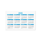 Calendrier personnalisé format carte de visite papier recyclé - Cartan Recyclé | pandacola - thumb
