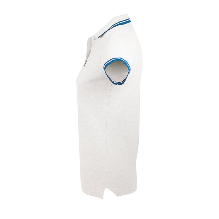 Polo Femme personnalisé blanc à détail bicolore en coton 200 gr/m² - Pasadena White | pandacola - 2