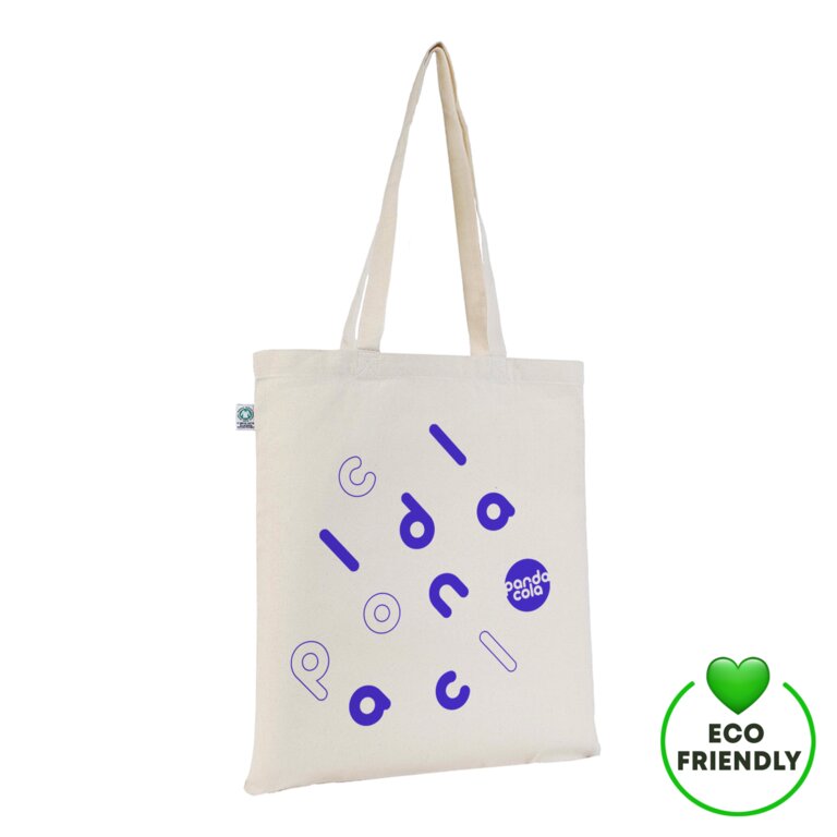 Tote bag faitrade en coton bio - 150 gr/m² - Andrea Fairtrade | pandacola