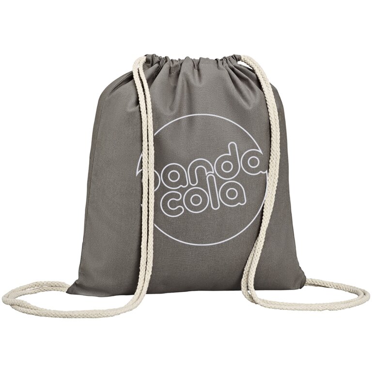 Sac à dos cordelette personnalisable en coton naturel 110 gr/m² - Yuki | pandacola