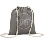 Sac à dos cordelette personnalisable en coton naturel 110 gr/m² - Yuki | pandacola - thumb - 1