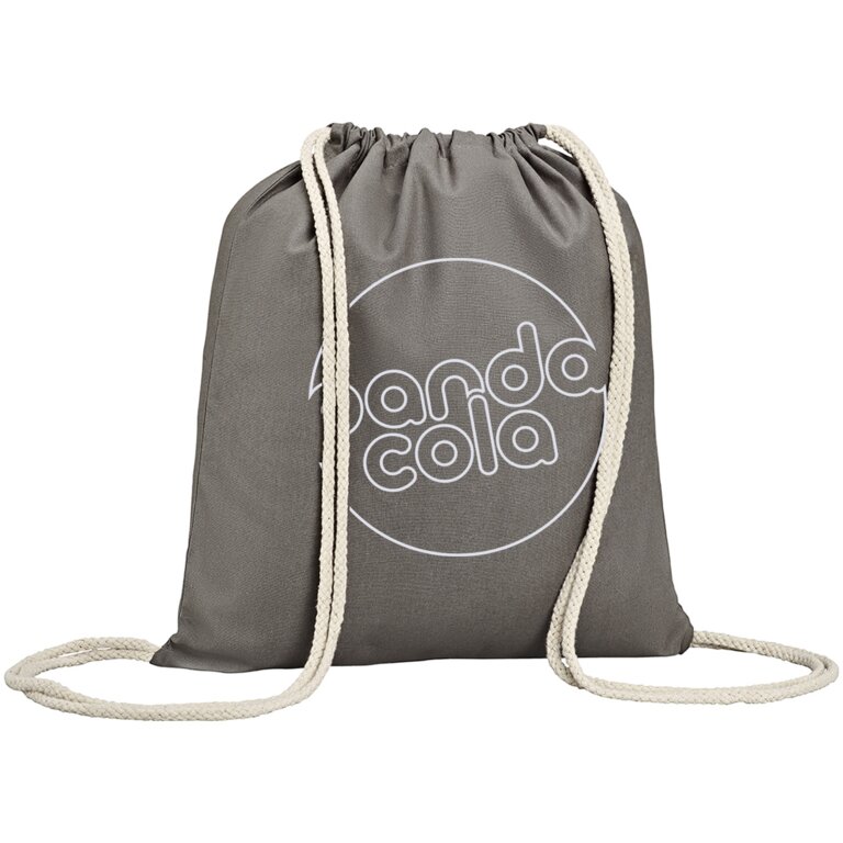 Sac à dos cordelette personnalisable en coton naturel 110 gr/m² - Yuki | pandacolach