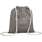 Sac à dos cordelette personnalisable en coton naturel 110 gr/m² - Yuki | pandacolach - thumb - 1