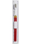 Règle 30 cm avec 2 crayons, une gomme et un taille-crayon - Albury | pandacolach - thumb - 1