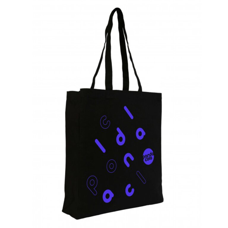 Sac shopping en coton coloré  avec soufflet - Maya color | pandacolach