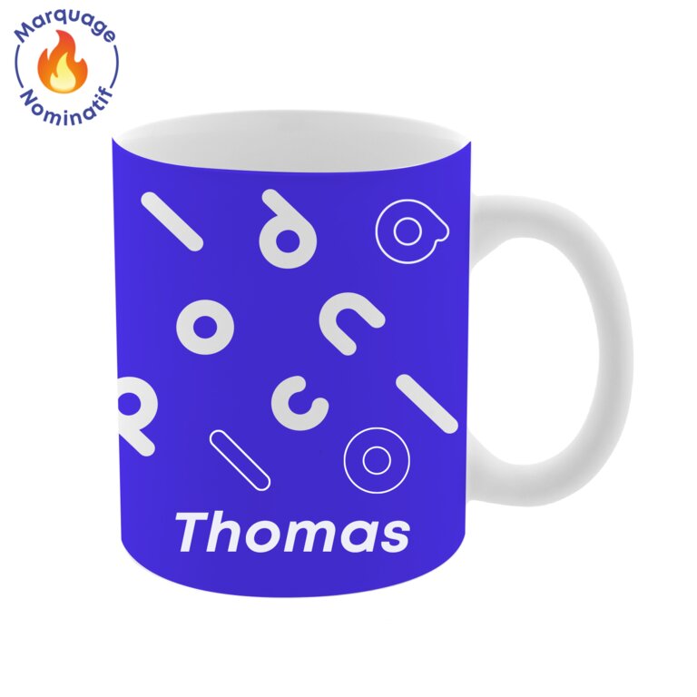 Mug personnalisable avec votre prénom d'une capacité de 300 ml en sublimation  - Oslo | pandacolach
