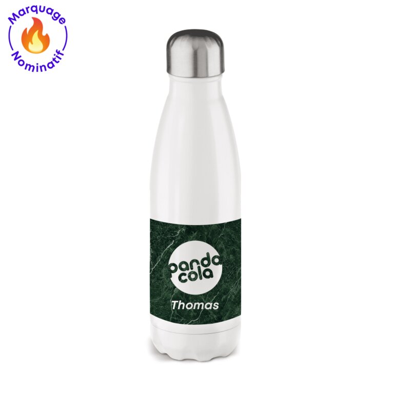 Bouteille isotherme personnalisable avec votre prénom en sublimation d'une capacité de 500 ml - Swing | pandacola