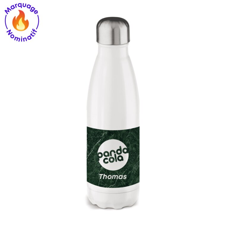 Bouteille isotherme personnalisable avec votre prénom en sublimation d'une capacité de 500 ml - Swing | pandacolach