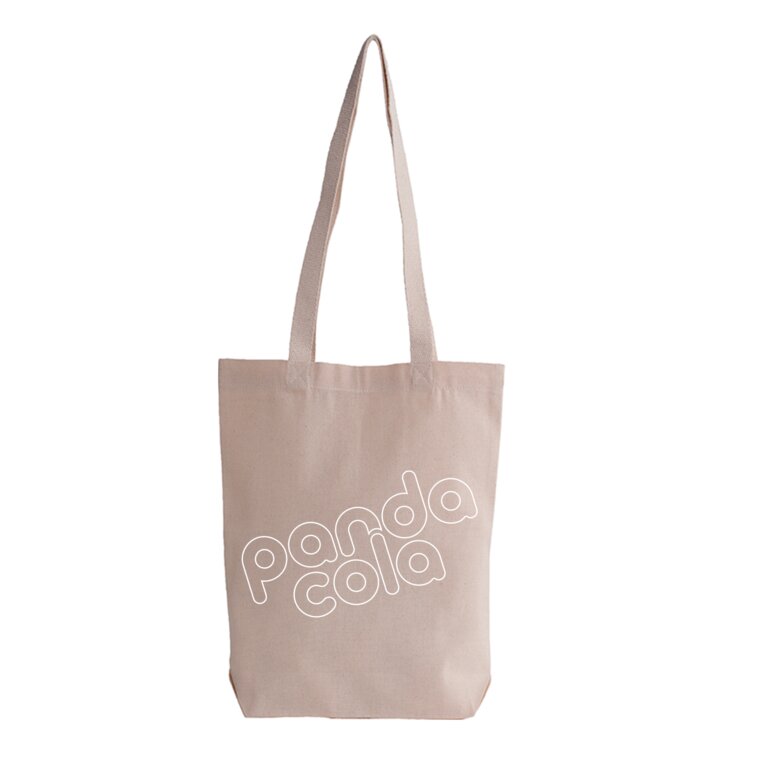 Sac shopping personnalisable avec soufflet en coton 220 gr/m²- Monaka | pandacolach