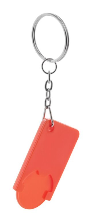 Porte-clés personnalisé avec jeton taille 0,50€ en plastique détachable - Bekak | pandacola