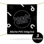 Banderole promotionnelle pro en PVC 510 gr/m² avec quadrichromie recto différents formats - Erbil carré | pandacola - thumb - 1