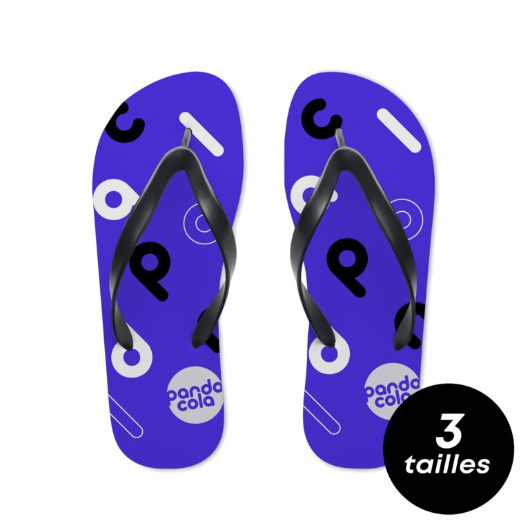 Tongs de plage personnalisable en sublimation 3 tailles - Soubla | pandacolach
