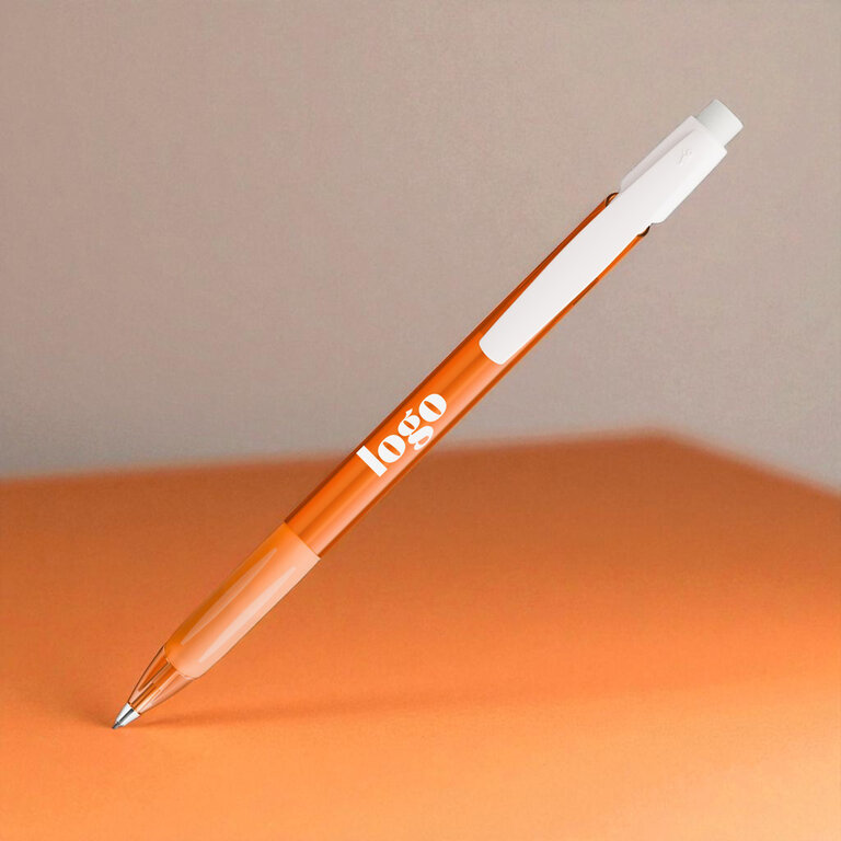 Porte-mines personnalisé avec grip BIC® - Media Clic Frosted | pandacola