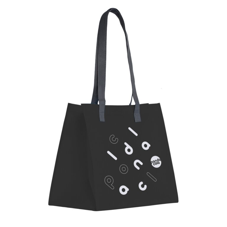 Sac de shopping non tissé personnalisable à soufflet large  - Ivy | pandacolach