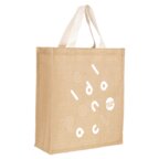 Sac shopping promotionnel jute avec anses en coton - Panu | pandacola - thumb - 1