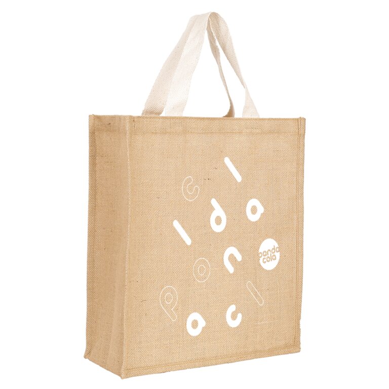 Sac shopping promotionnel jute avec anses en coton - Panu | pandacolach