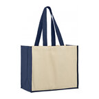 Tote bag promotionnel avec soufflets en jute 320 gr/m² - Telo | pandacolach - thumb