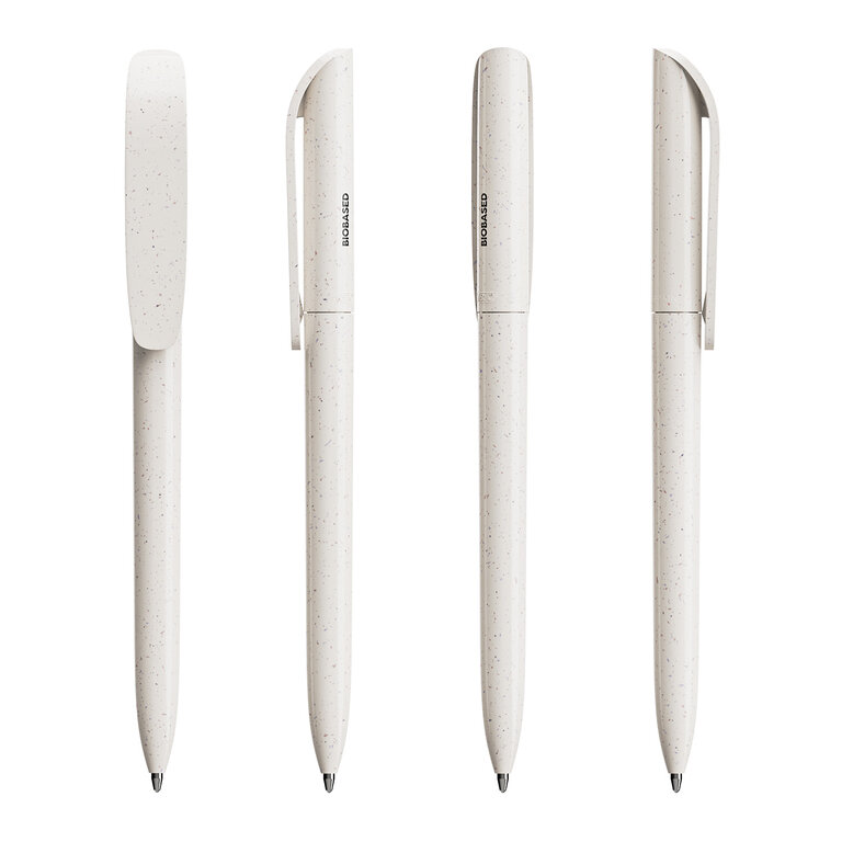 Stylo bille personnalisé en matières naturelles BIC® - Super Clip Origin | pandacolach - 1