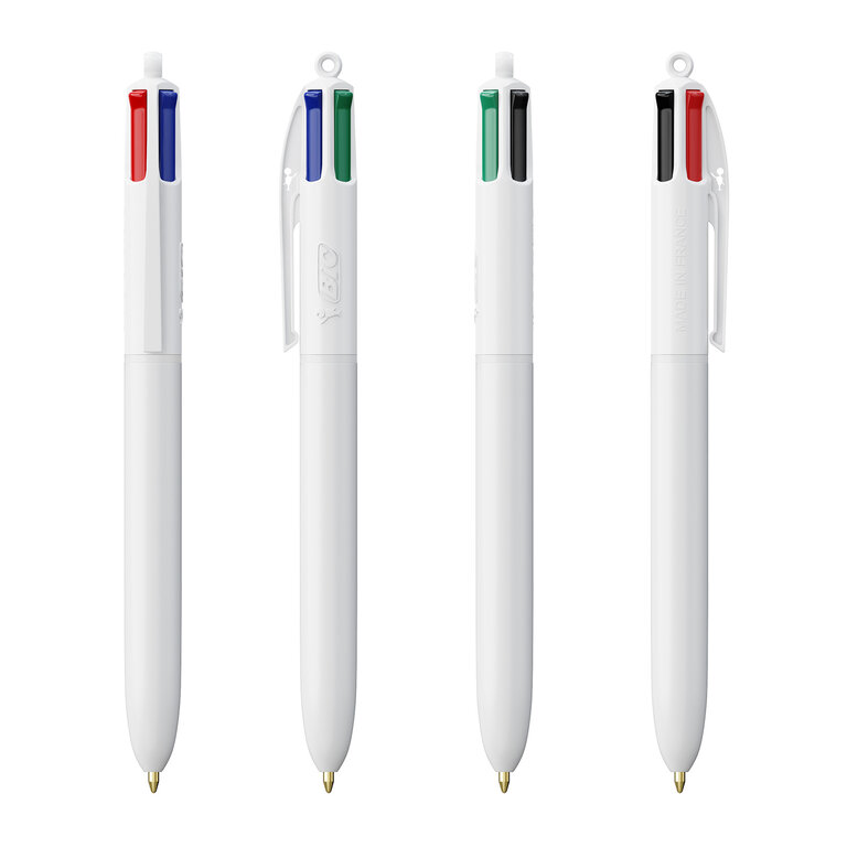 Stylo bille 4 couleurs publicitaire BIC® - 4 Couleurs | pandacolach - 1