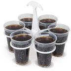 Porte-gobelet personnalisable pour 6 gobelets en plastique recyclable - Cupkeeper | pandacola - thumb