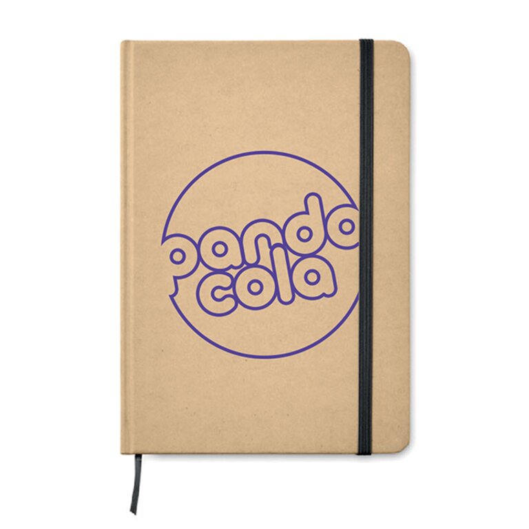 Carnet de notes A5 en carton recyclé personnalisable 160 pages lignées - Everwrite | pandacolach