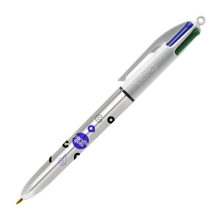 Stylo bille 4 couleurs personnalisé BIC® - 4 Couleurs Shine | pandacolach