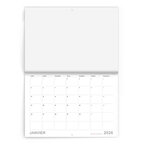 Calendrier 2026 agrafé mensuel personnalisable 28 pages 250 gr/m² Made In France - Kayo | pandacola - thumb - 1