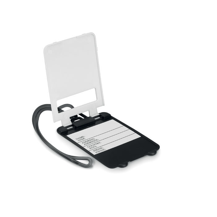 Étiquette de bagage personnalisée avec attache - Traveller | pandacola - 1