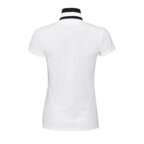 Polo Femme personnalisable blanc à encolure colorée en coton 200 gr/m² - Patriot White | pandacola - thumb - 1