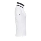 Polo Femme personnalisable blanc à encolure colorée en coton 200 gr/m² - Patriot White | pandacola - thumb - 2