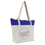 Sac shopping zippé personnalisable en coton 220 gr/m² - Manju | pandacola - thumb - 1