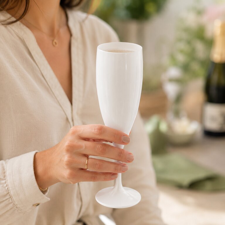Flute à champagne personnalisable réutilisable 12-15 cl - Eco champ | pandacola - 2