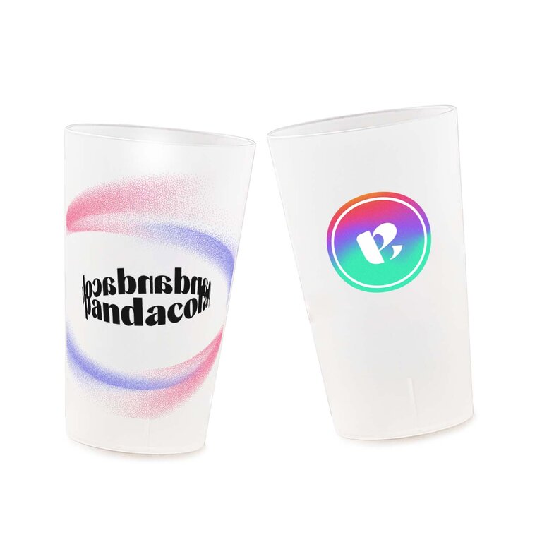 Gobelet personnalisé givré réutilisable 20-28 cl - Cupo 25 | pandacolach