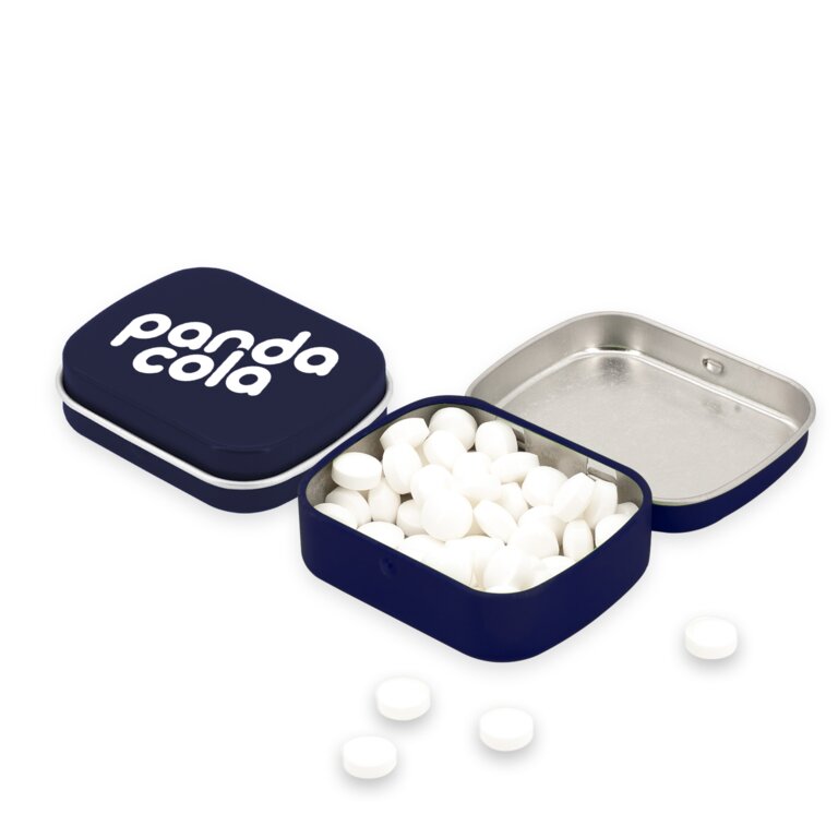 Boîte à charnière publicitaire avec 25 gr de bonbons  - Talagante | pandacolach