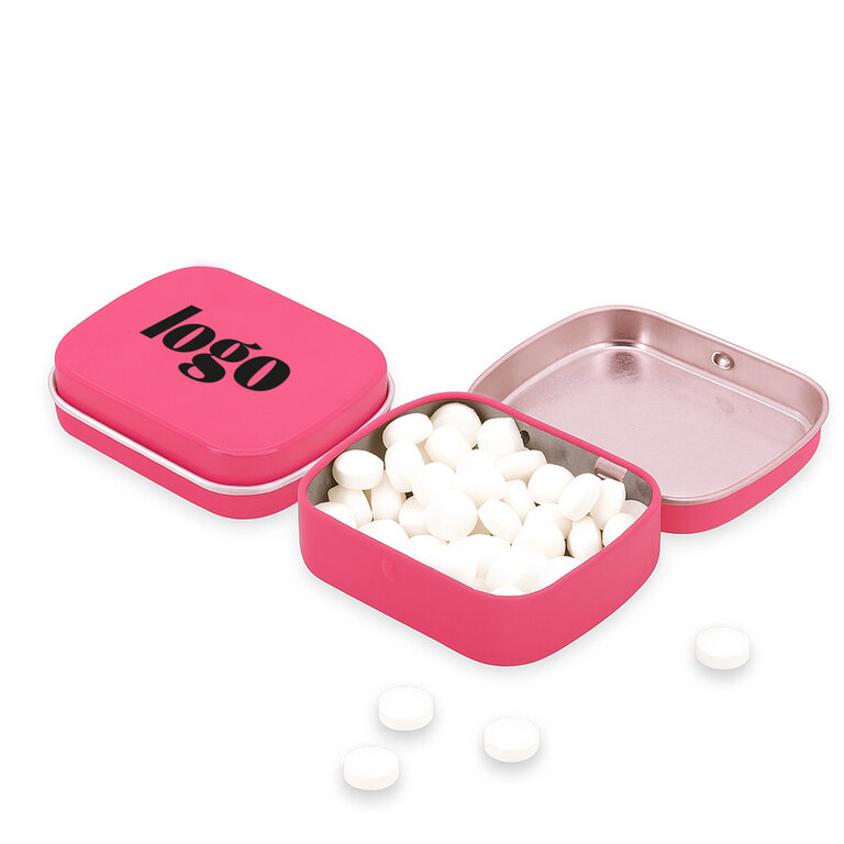 Boîte à charnière publicitaire avec 25 gr de bonbons  - Talagante | pandacola