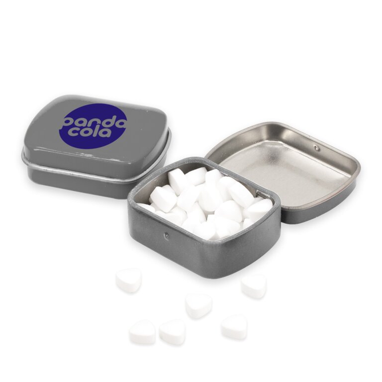 Petite boîte avec 10 gr de minties extra fort sans sucre Made in Europe | pandacola
