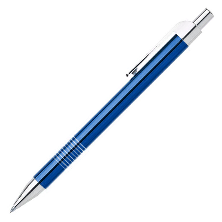 Stylo personnalisable strié en aluminium - Lauria | pandacolach - 1