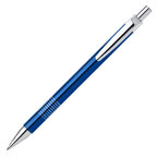 Stylo personnalisable strié en aluminium - Lauria | pandacola - thumb - 2