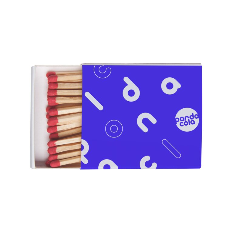 Boîte d'allumettes personnalisable en quadrichromie avec 24 allumettes - Crak | pandacolach