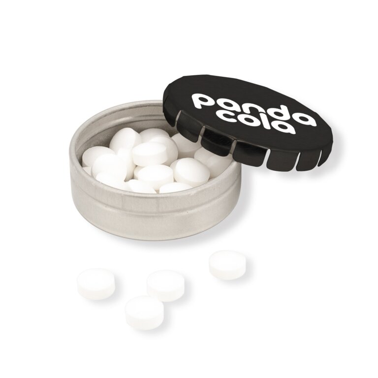 Boîte publicitaire clic clac avec 12 gr de minties sans sucre 45 mm Made in Europe  - Penco | pandacolach