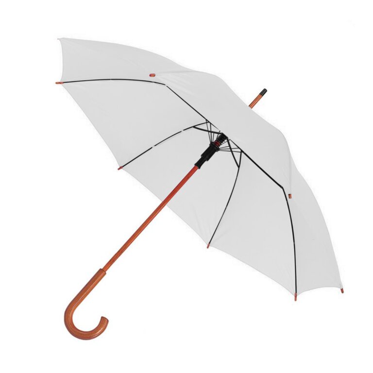 Parapluie automatique personnalisable avec manche en bois courbé - Lord | pandacolach