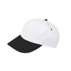 Casquette en coton personnalisable bi-color 5 pans avec fermeture velcro - Aquilo | pandacola - thumb - 2