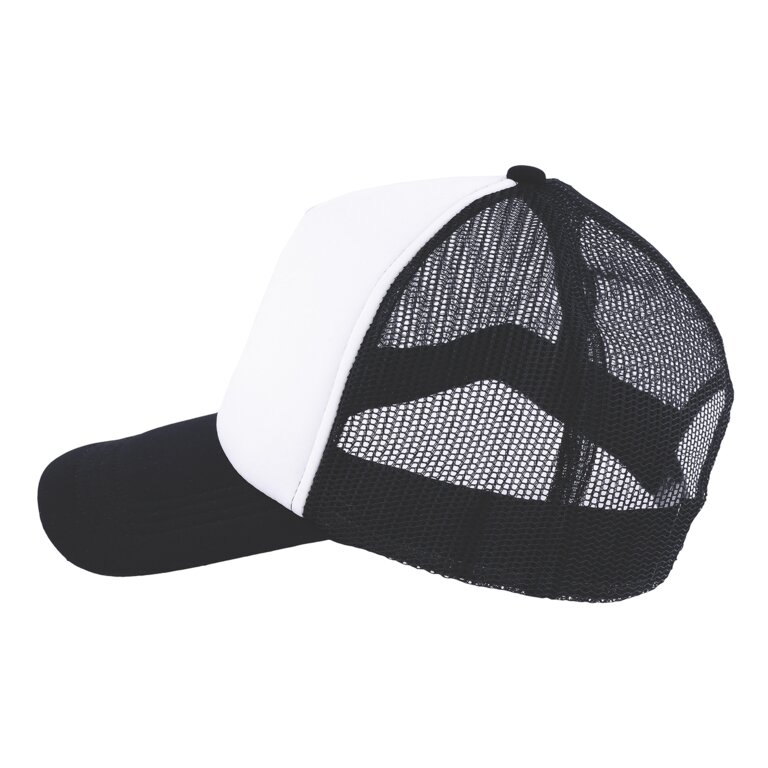 Casquette trucker personnalisable 5 pans avec fermeture plastique - Sym | pandacola