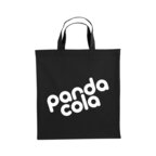 Sac coton publicitaire couleur anses courtes 136 gr/m² | pandacola - thumb - 1