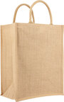 Sac shopping en jute personnalisé 34x43x20 cm 240 gr/m² | pandacola - thumb - 1