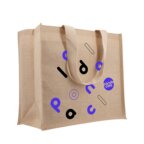 Sac shopping publicitaire coton canvas anses tissées 240 gr/m² - Talca | pandacola - thumb - 2