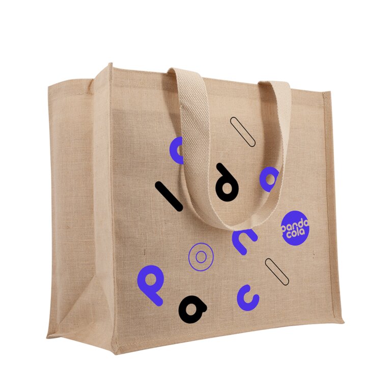 Sac shopping publicitaire coton canvas anses tissées 240 gr/m² - Talca | pandacolach