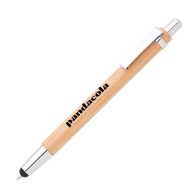 Stylo stylet personnalisé en bambou touch - Tural touch | pandacola