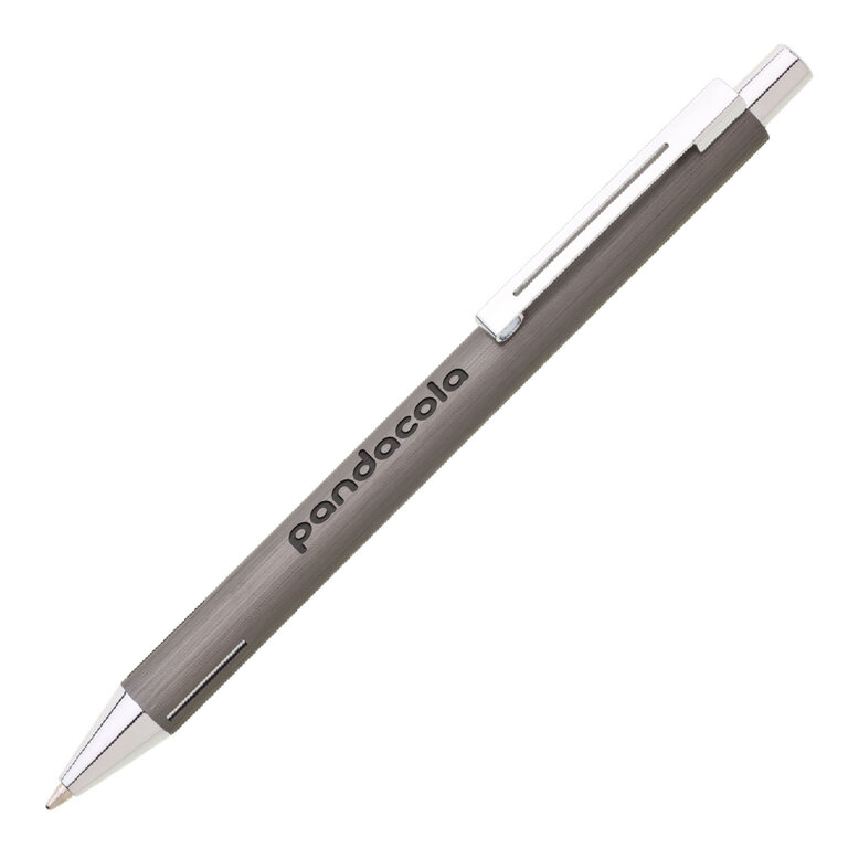 Stylo personnalisable en aluminium, clip et pointe chromé  - Wire | pandacola