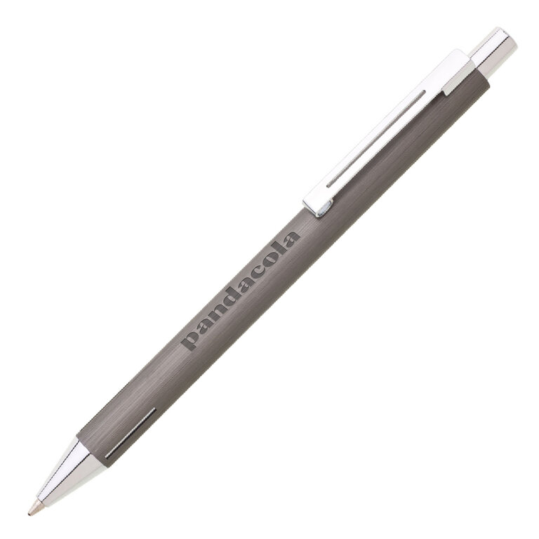 Stylo personnalisable en aluminium, clip et pointe chromé  - Wire | pandacolach